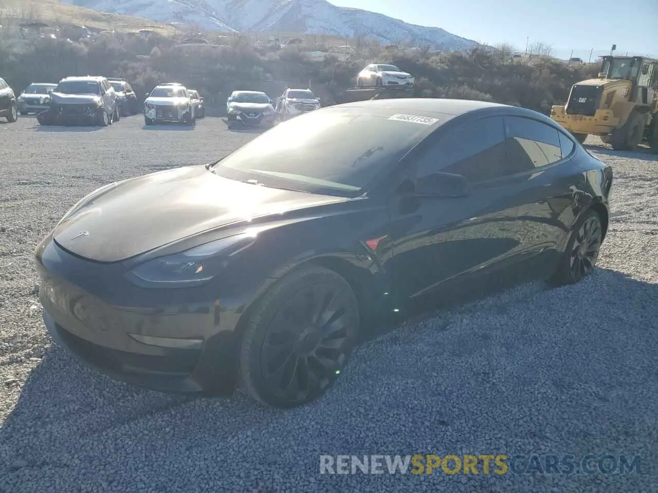 1 Photograph of a damaged car 5YJ3E1EC6MF935716 TESLA MODEL 3 2021