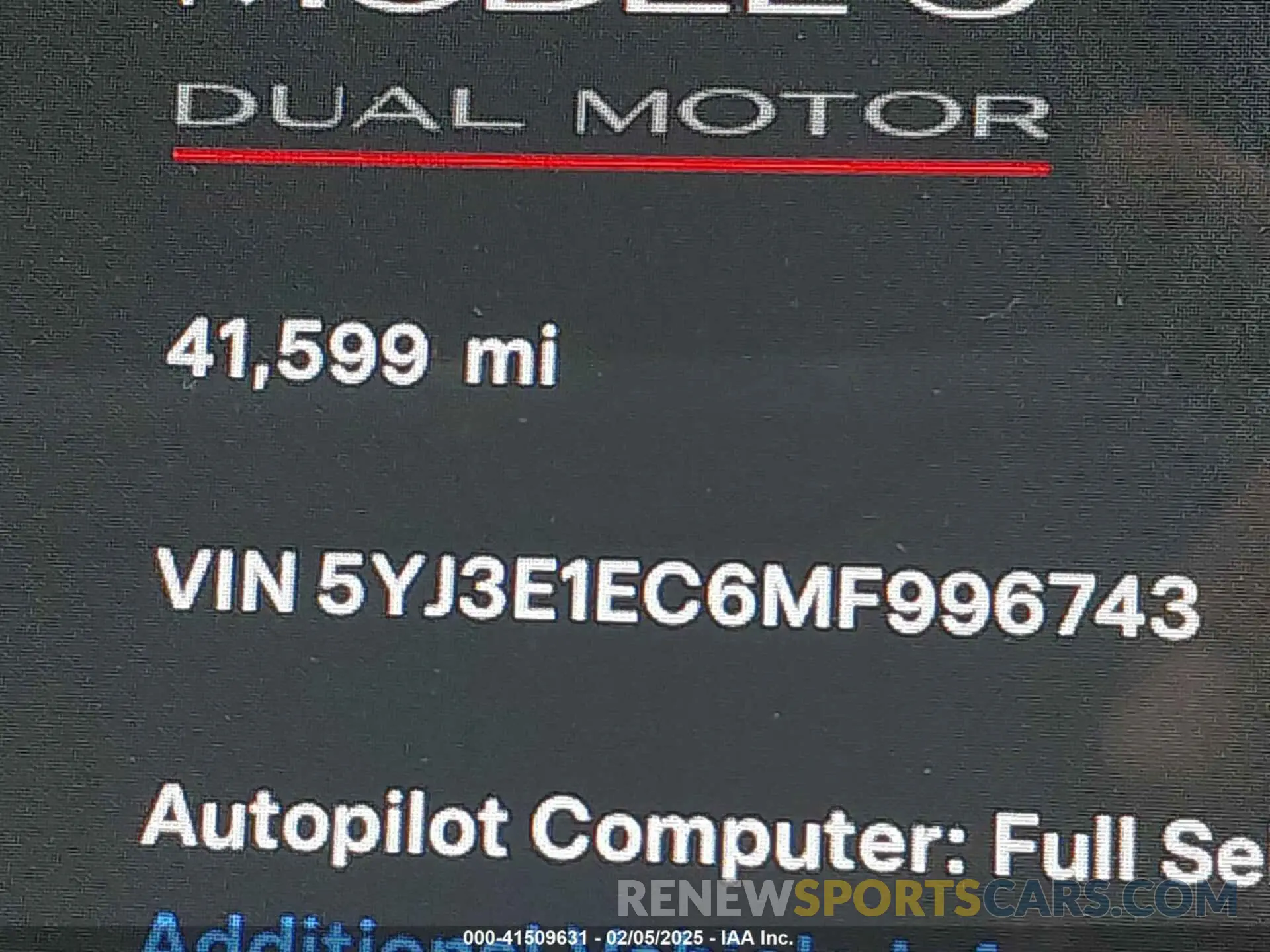 15 Photograph of a damaged car 5YJ3E1EC6MF996743 TESLA MODEL 3 2021