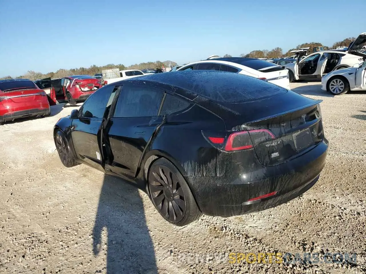 2 Photograph of a damaged car 5YJ3E1EC7MF049436 TESLA MODEL 3 2021