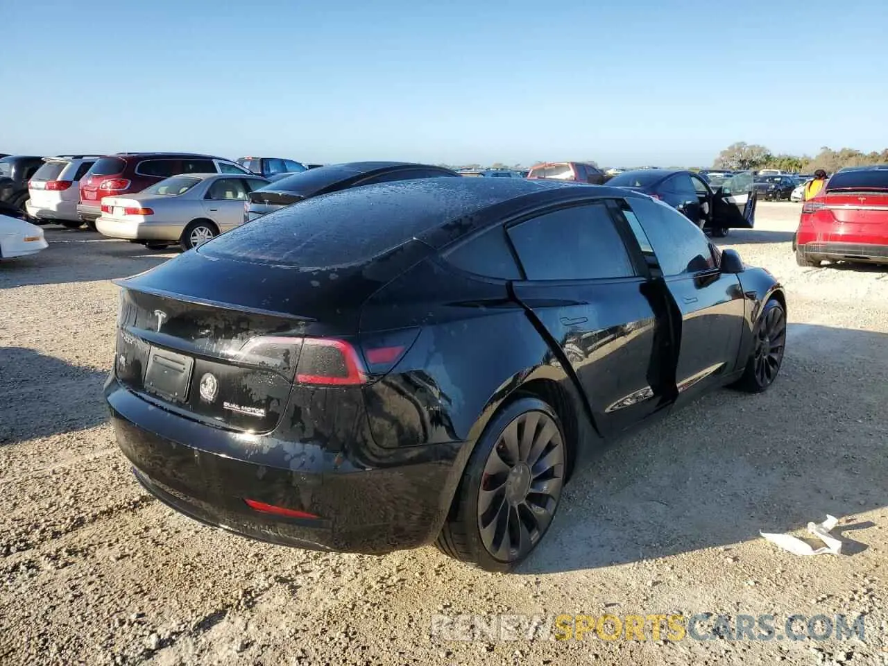 3 Photograph of a damaged car 5YJ3E1EC7MF049436 TESLA MODEL 3 2021
