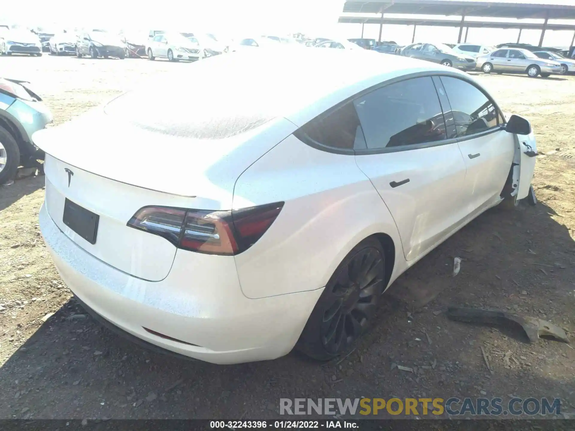 4 Photograph of a damaged car 5YJ3E1EC7MF096658 TESLA MODEL 3 2021