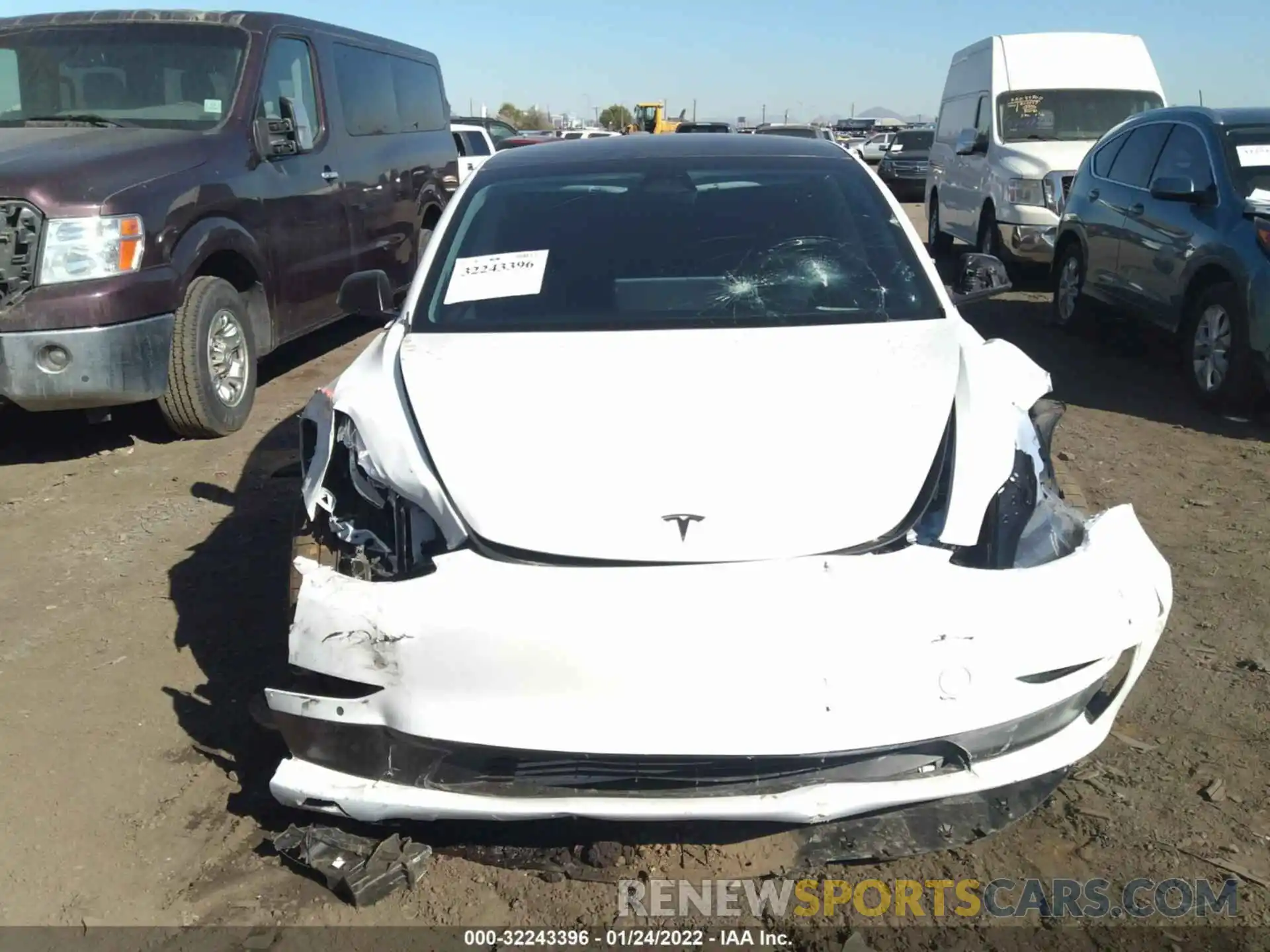 6 Photograph of a damaged car 5YJ3E1EC7MF096658 TESLA MODEL 3 2021