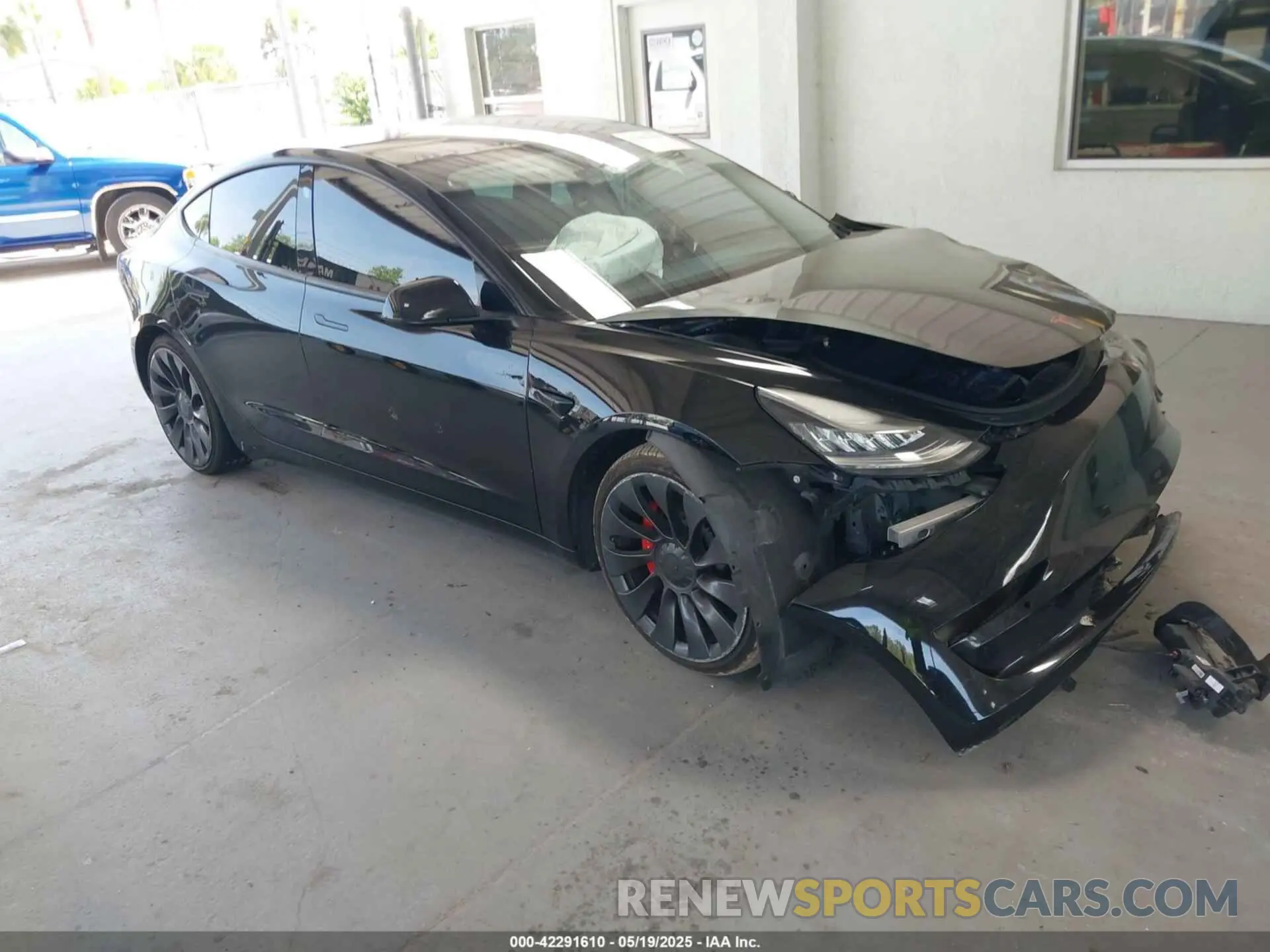 1 Photograph of a damaged car 5YJ3E1EC7MF849489 TESLA MODEL 3 2021