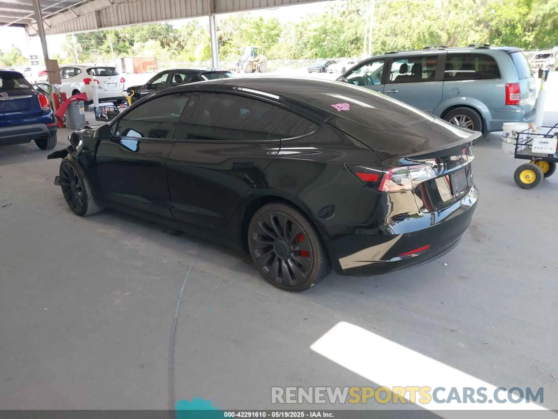 3 Photograph of a damaged car 5YJ3E1EC7MF849489 TESLA MODEL 3 2021