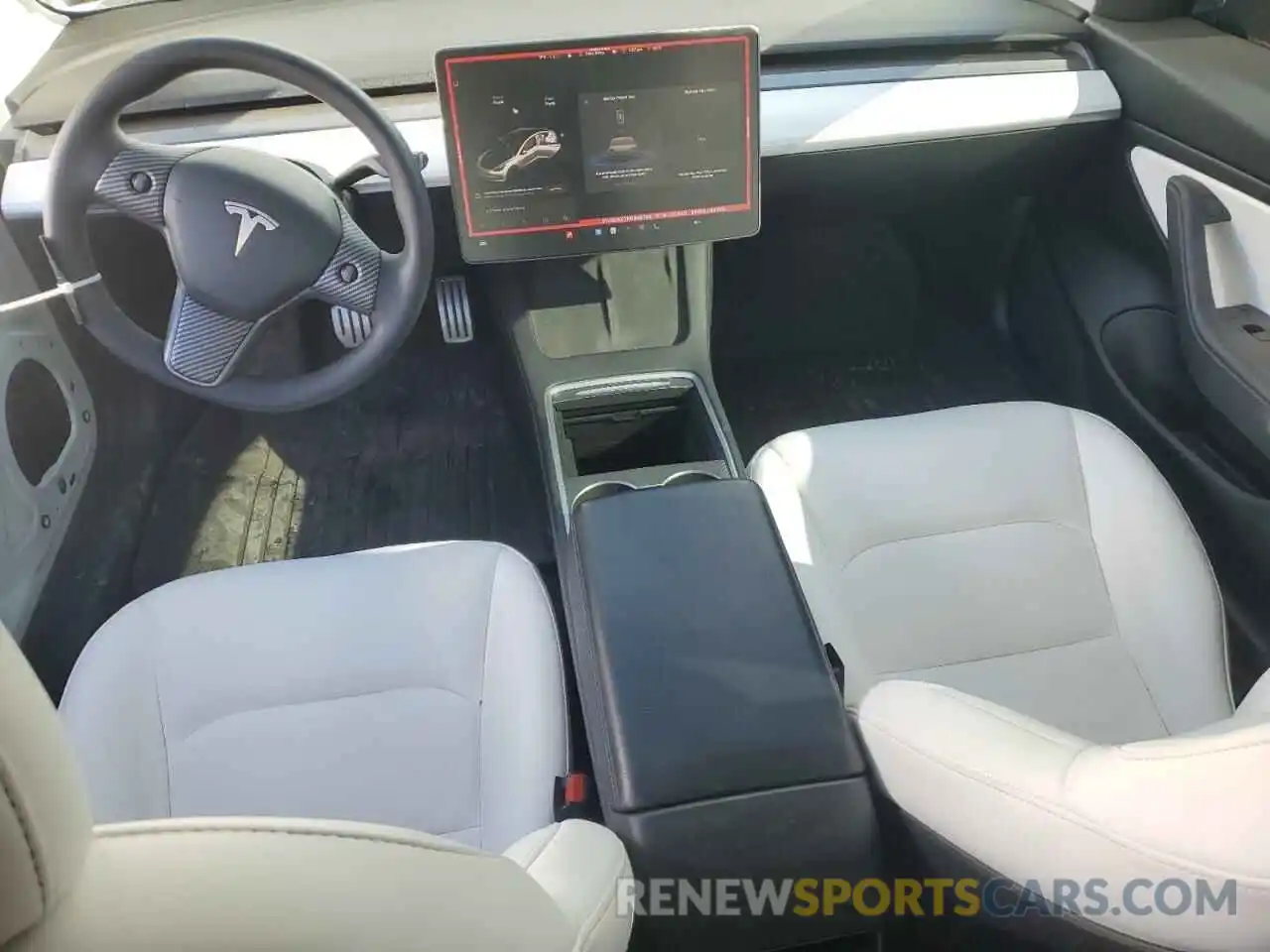 8 Photograph of a damaged car 5YJ3E1EC7MF849749 TESLA MODEL 3 2021