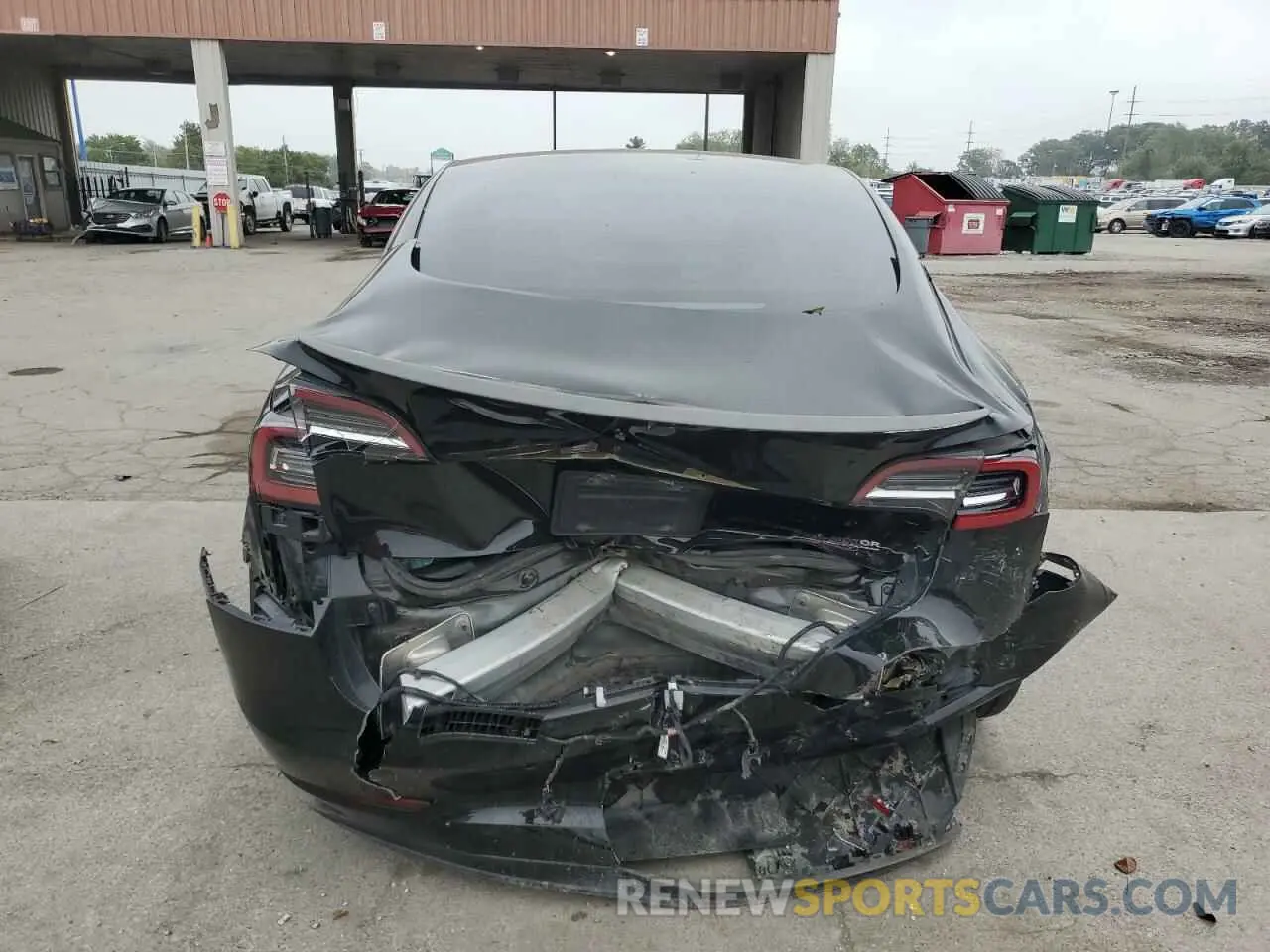 6 Photograph of a damaged car 5YJ3E1EC7MF975545 TESLA MODEL 3 2021