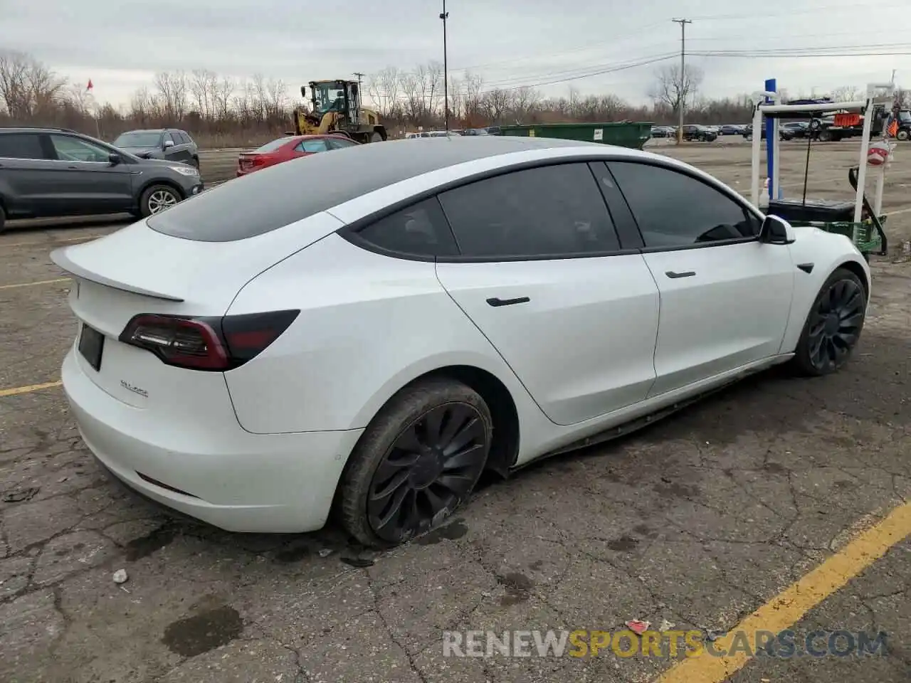 3 Photograph of a damaged car 5YJ3E1EC8MF020298 TESLA MODEL 3 2021