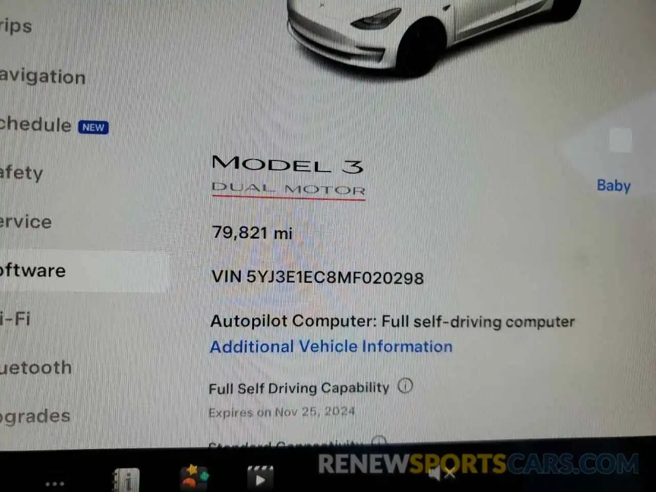 9 Photograph of a damaged car 5YJ3E1EC8MF020298 TESLA MODEL 3 2021