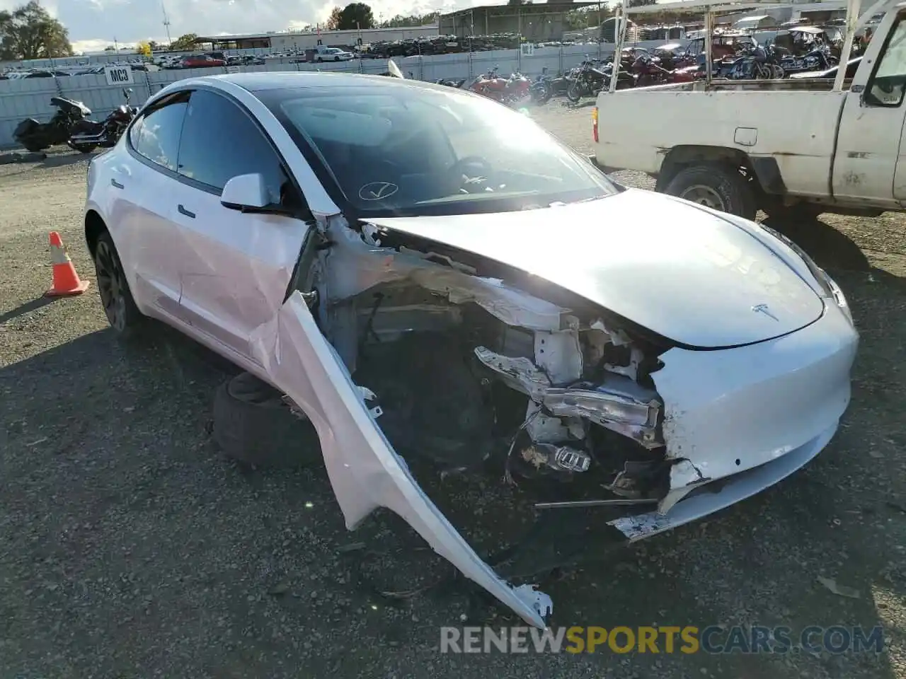 9 Photograph of a damaged car 5YJ3E1EC8MF024299 TESLA MODEL 3 2021