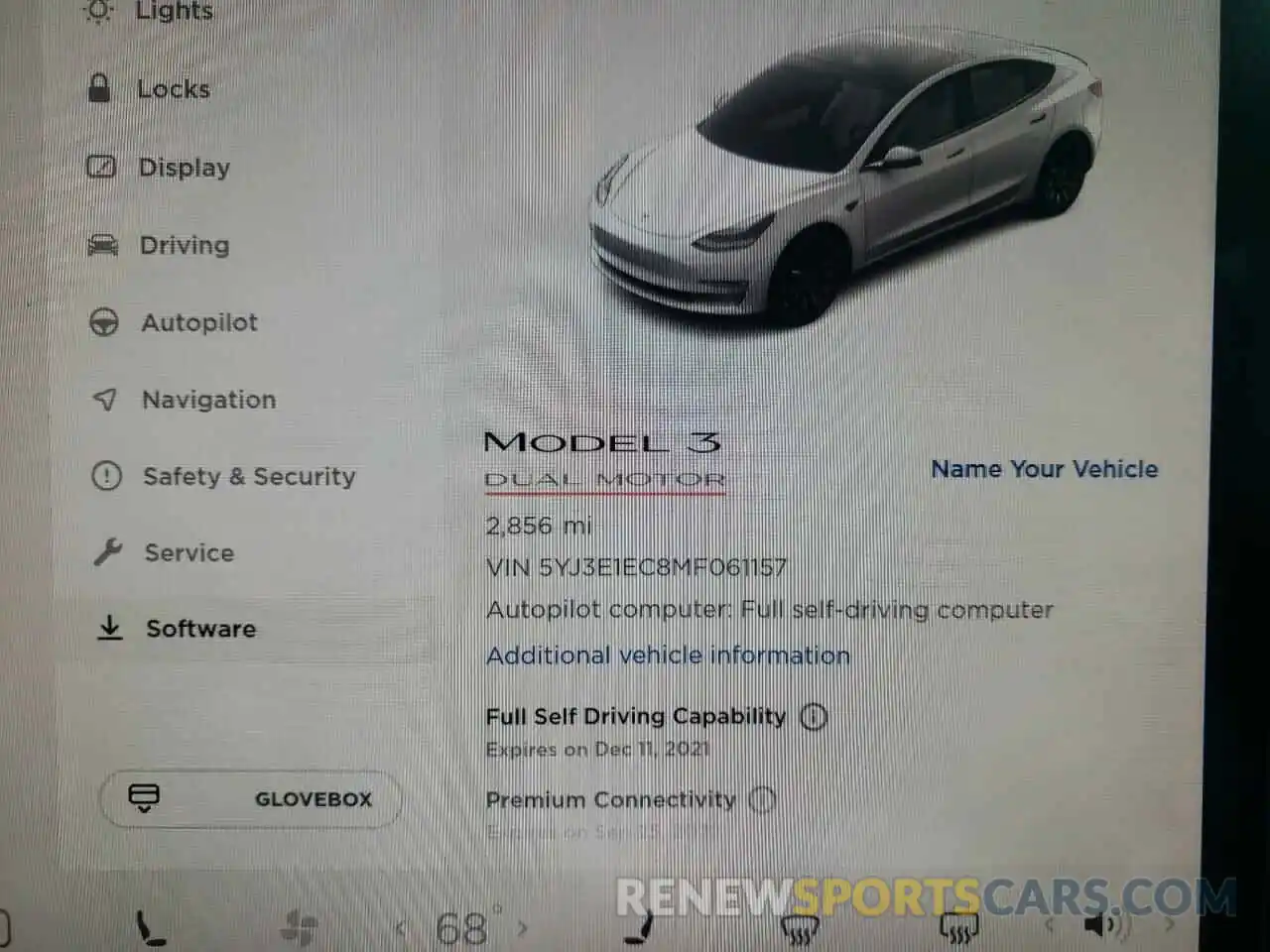 8 Photograph of a damaged car 5YJ3E1EC8MF061157 TESLA MODEL 3 2021