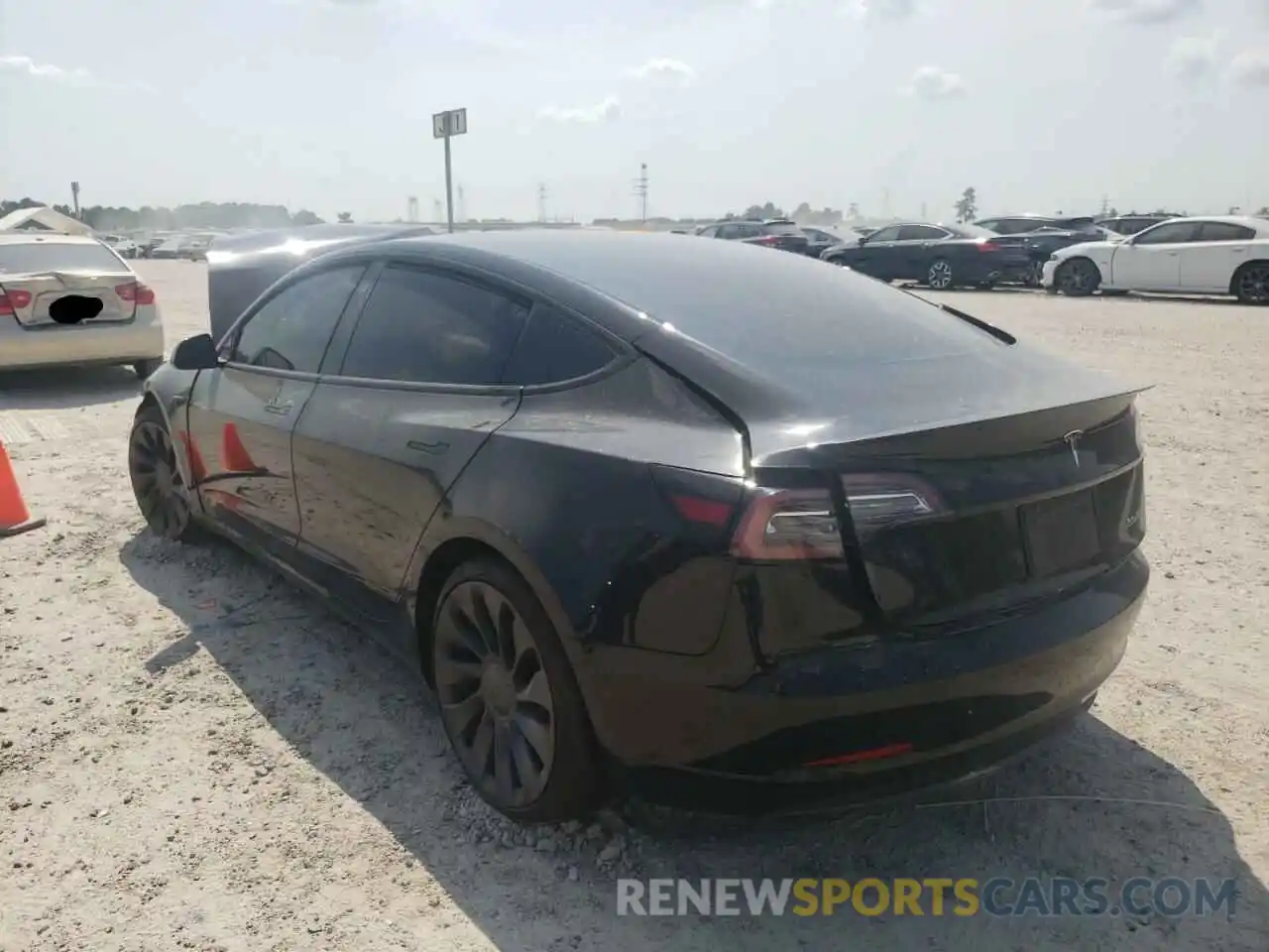 3 Photograph of a damaged car 5YJ3E1EC8MF849498 TESLA MODEL 3 2021