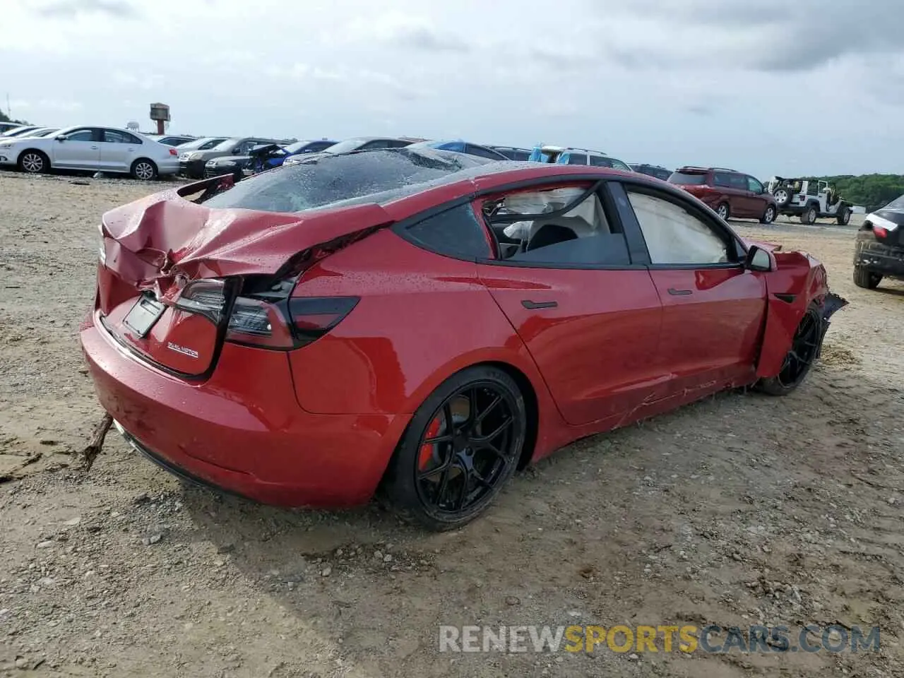 3 Photograph of a damaged car 5YJ3E1EC8MF850697 TESLA MODEL 3 2021