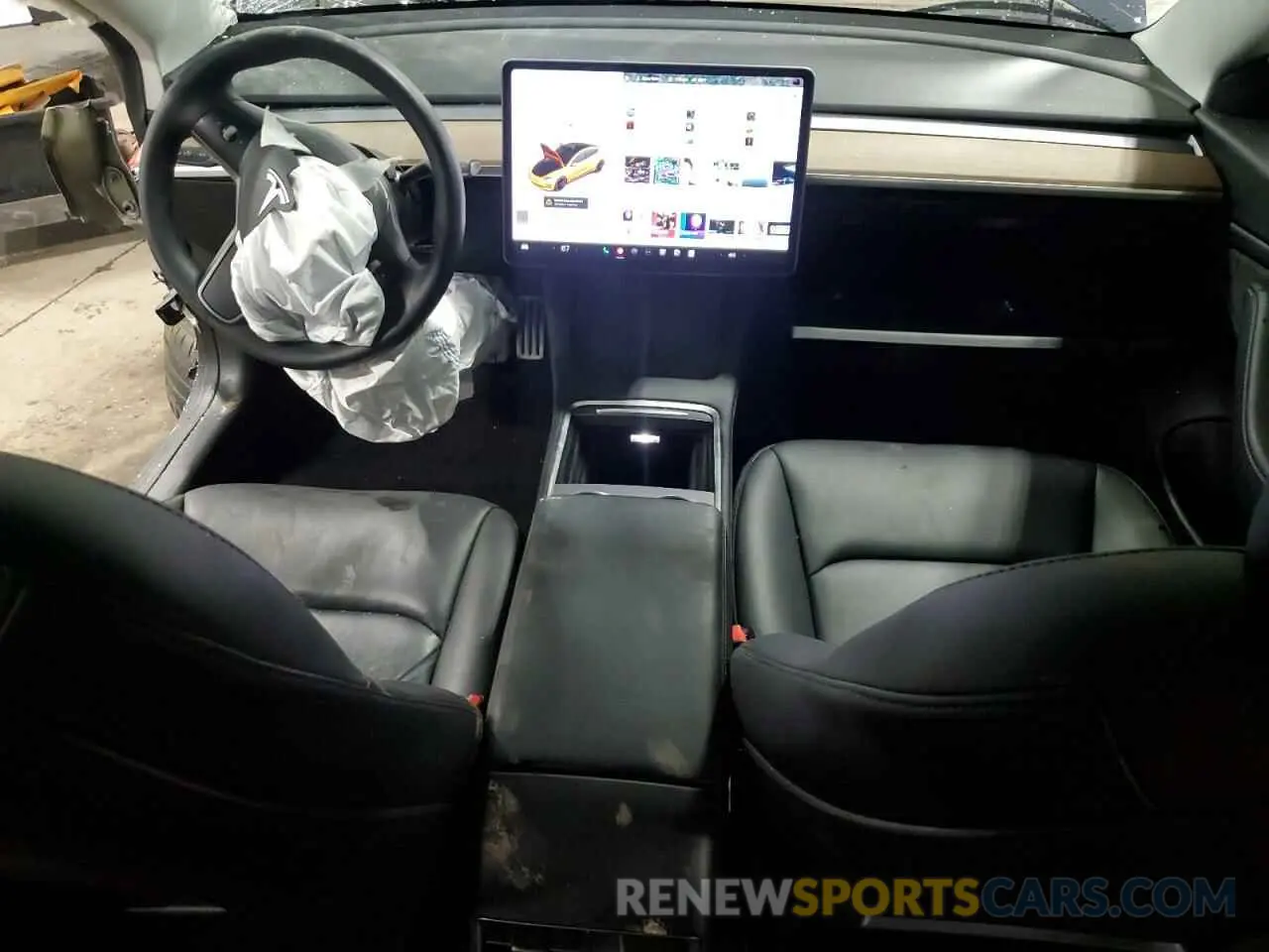 8 Photograph of a damaged car 5YJ3E1EC8MF860680 TESLA MODEL 3 2021