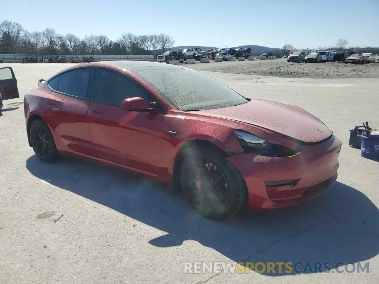4 Photograph of a damaged car 5YJ3E1EC9MF013392 TESLA MODEL 3 2021