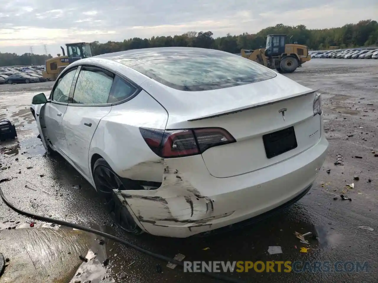 3 Photograph of a damaged car 5YJ3E1EC9MF050023 TESLA MODEL 3 2021