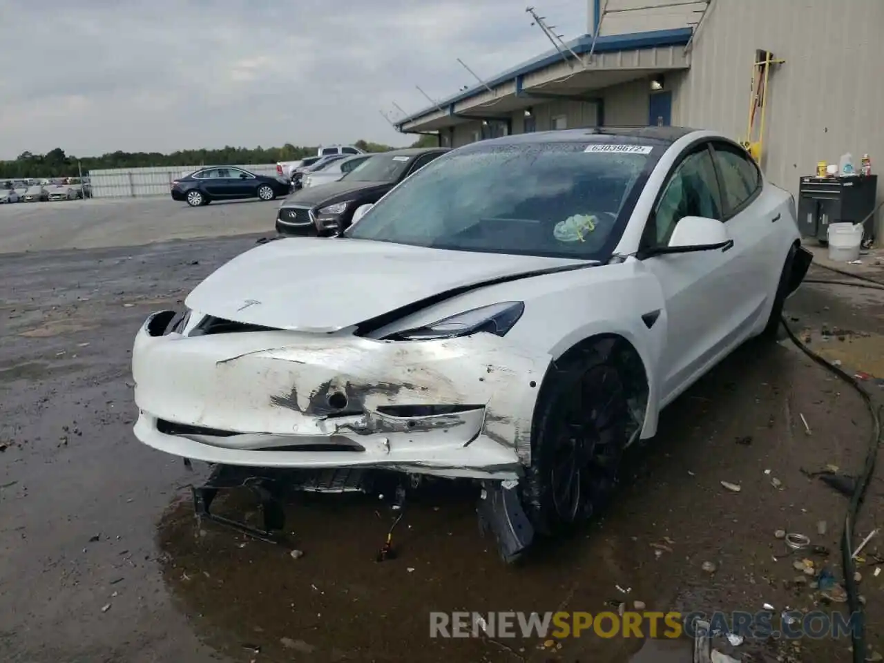 9 Photograph of a damaged car 5YJ3E1EC9MF050023 TESLA MODEL 3 2021