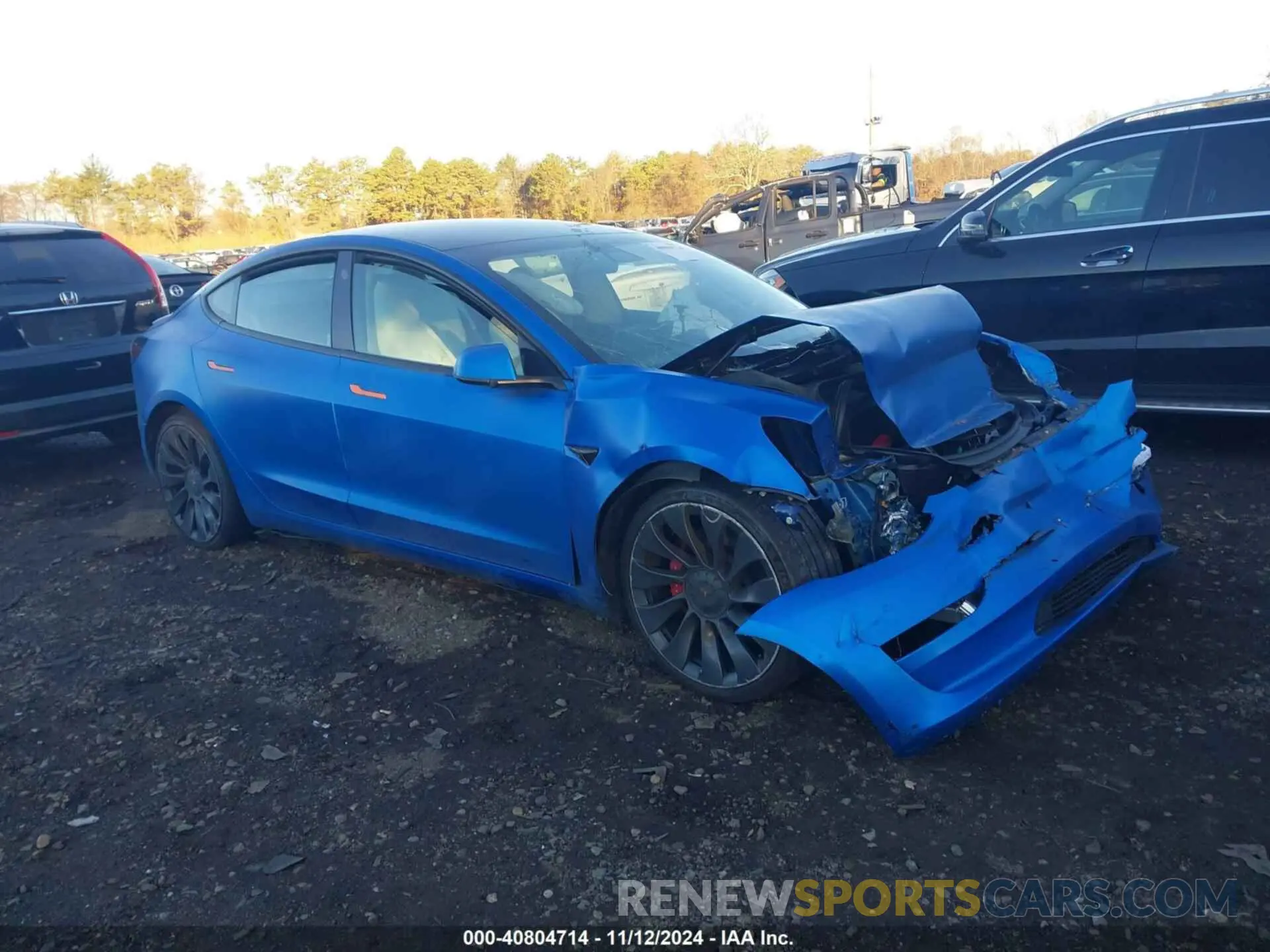1 Photograph of a damaged car 5YJ3E1EC9MF059675 TESLA MODEL 3 2021