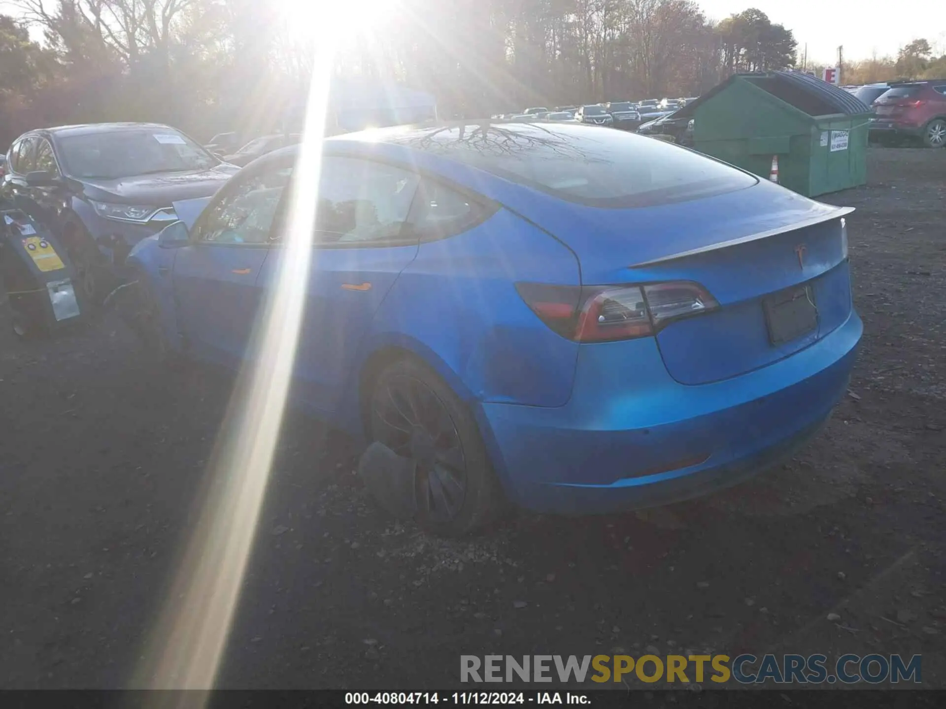 3 Photograph of a damaged car 5YJ3E1EC9MF059675 TESLA MODEL 3 2021