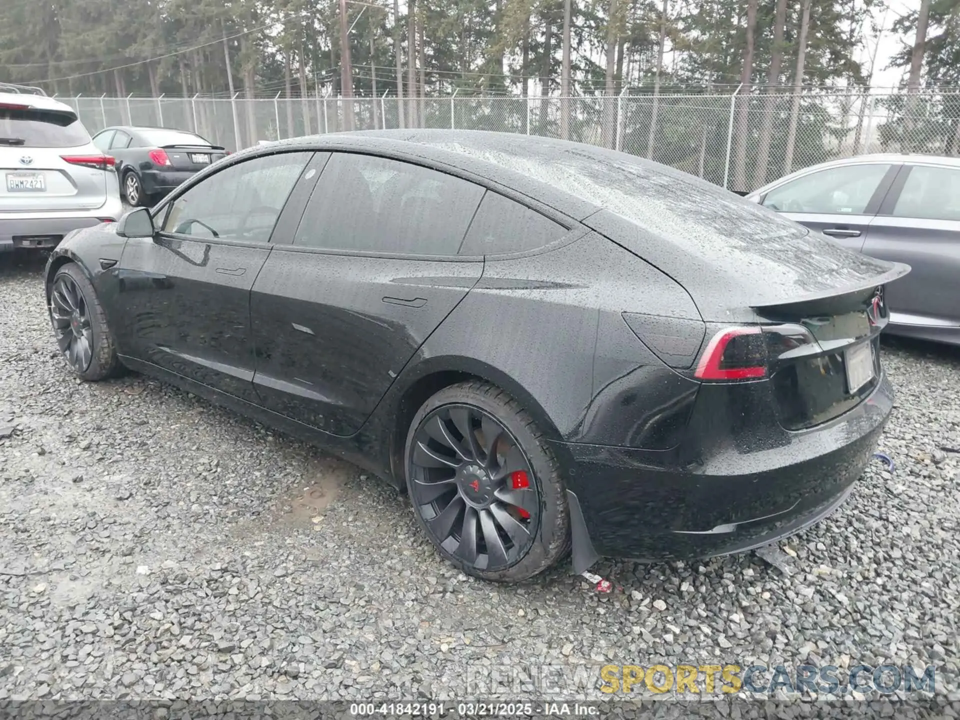 3 Photograph of a damaged car 5YJ3E1EC9MF849817 TESLA MODEL 3 2021