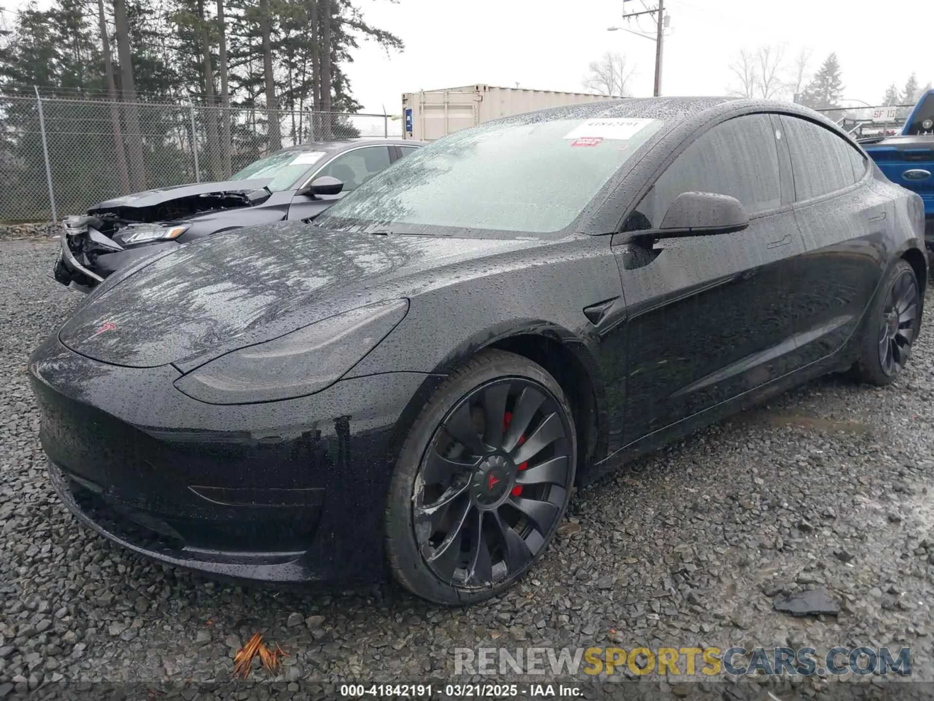 6 Photograph of a damaged car 5YJ3E1EC9MF849817 TESLA MODEL 3 2021