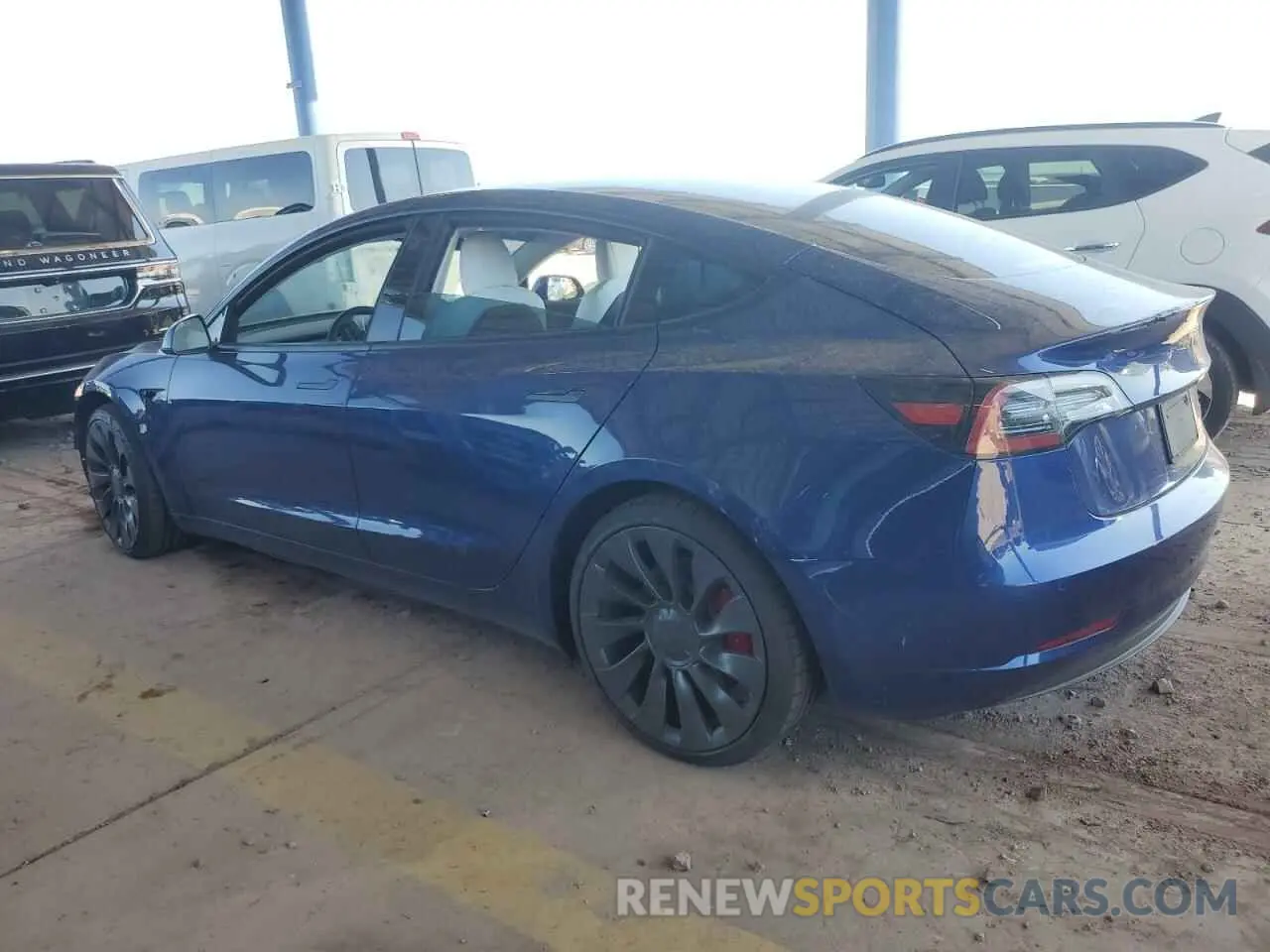 2 Photograph of a damaged car 5YJ3E1EC9MF860963 TESLA MODEL 3 2021