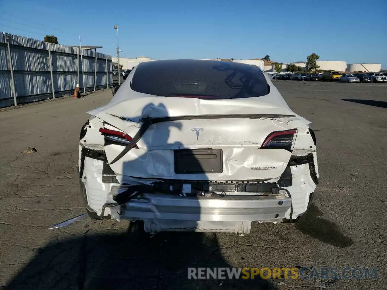 6 Photograph of a damaged car 5YJ3E1EC9MF875334 TESLA MODEL 3 2021