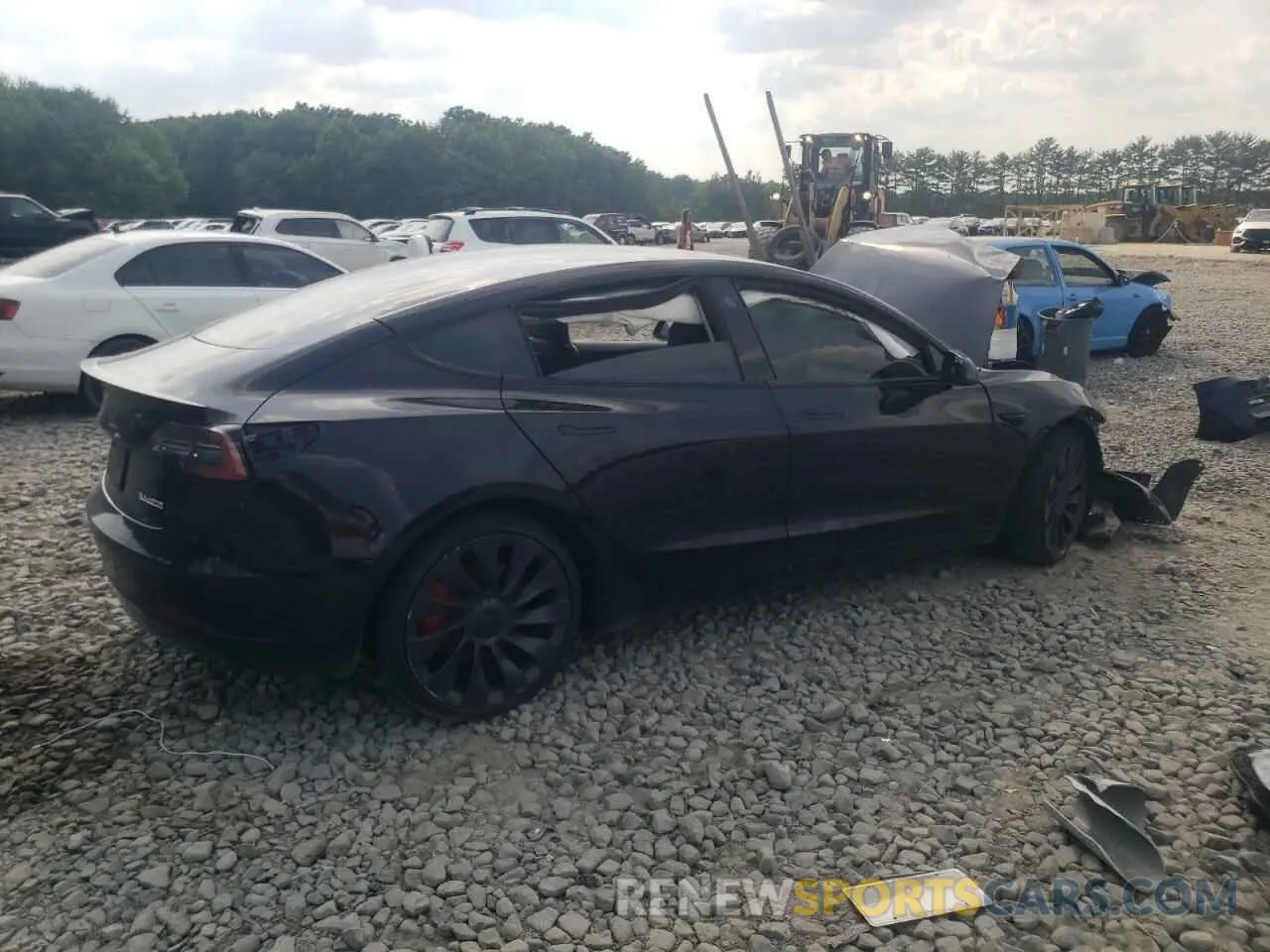 3 Photograph of a damaged car 5YJ3E1EC9MF991780 TESLA MODEL 3 2021