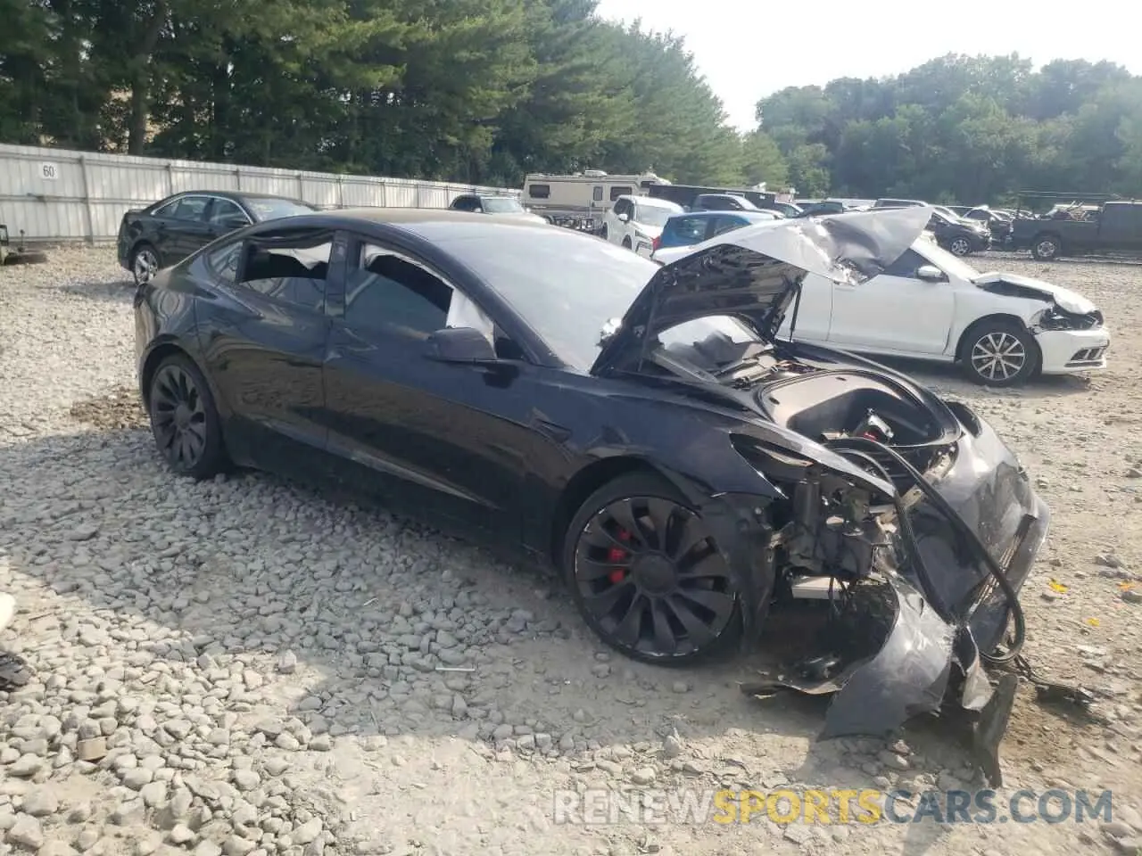 4 Photograph of a damaged car 5YJ3E1EC9MF991780 TESLA MODEL 3 2021