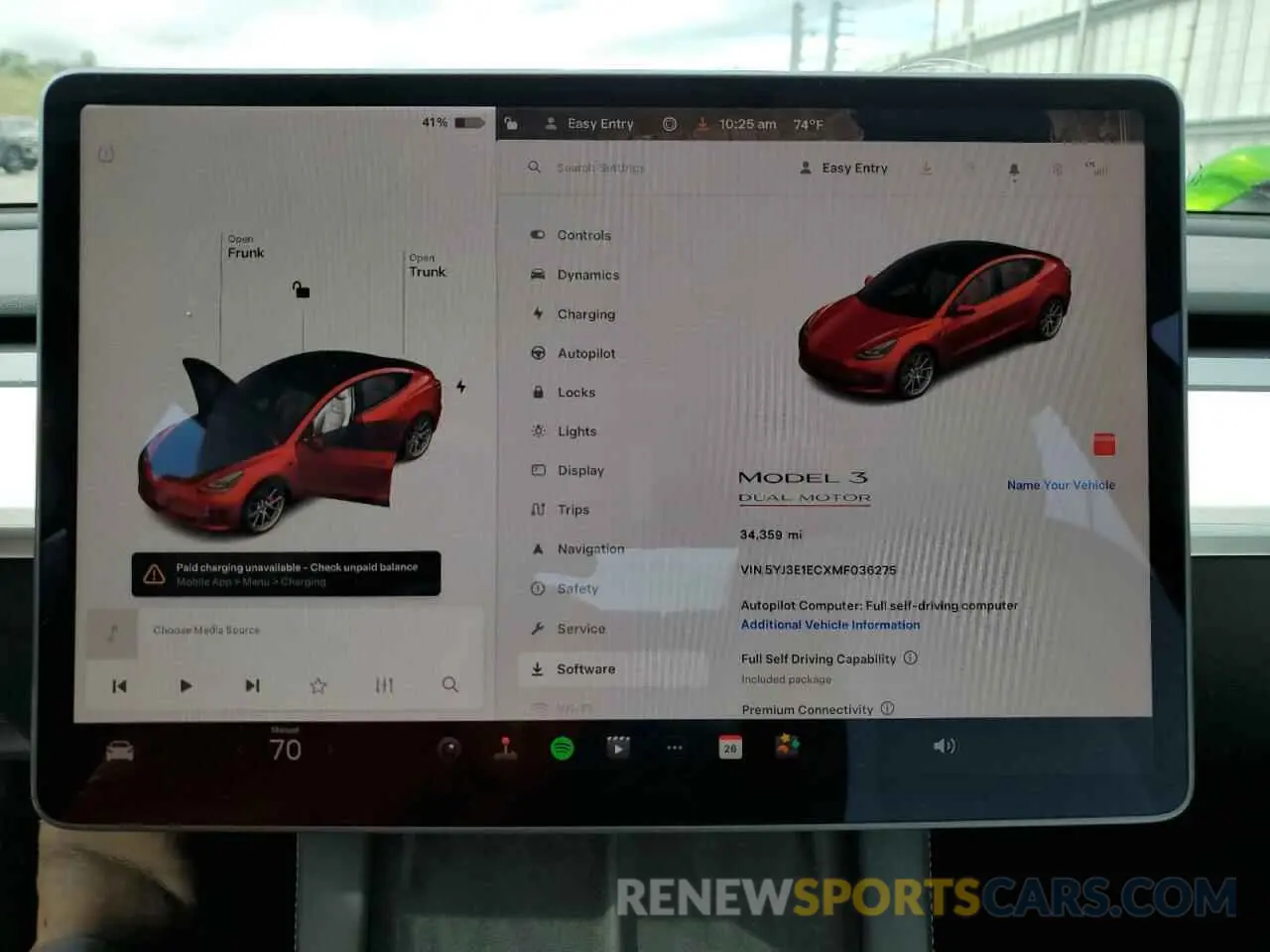 9 Photograph of a damaged car 5YJ3E1ECXMF036275 TESLA MODEL 3 2021