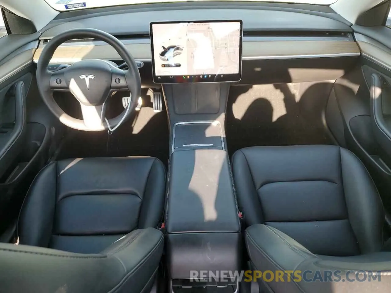 8 Photograph of a damaged car 5YJ3E1ECXMF044795 TESLA MODEL 3 2021