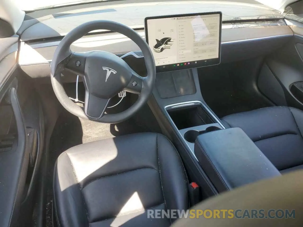 8 Photograph of a damaged car 5YJ3E1ECXMF091342 TESLA MODEL 3 2021