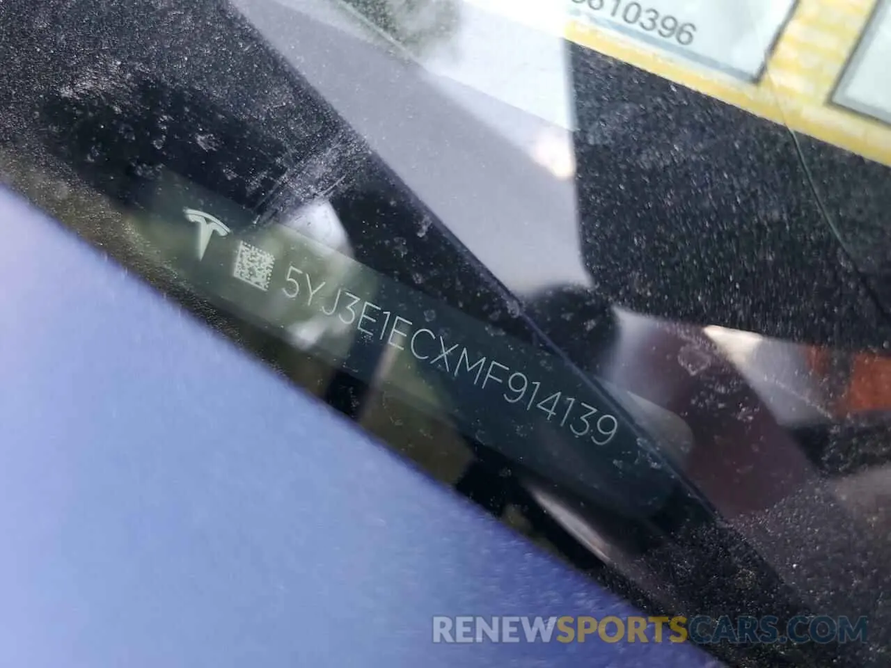 12 Photograph of a damaged car 5YJ3E1ECXMF914139 TESLA MODEL 3 2021