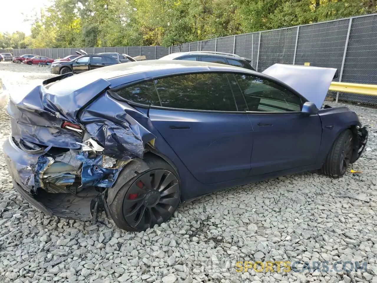 3 Photograph of a damaged car 5YJ3E1ECXMF914139 TESLA MODEL 3 2021