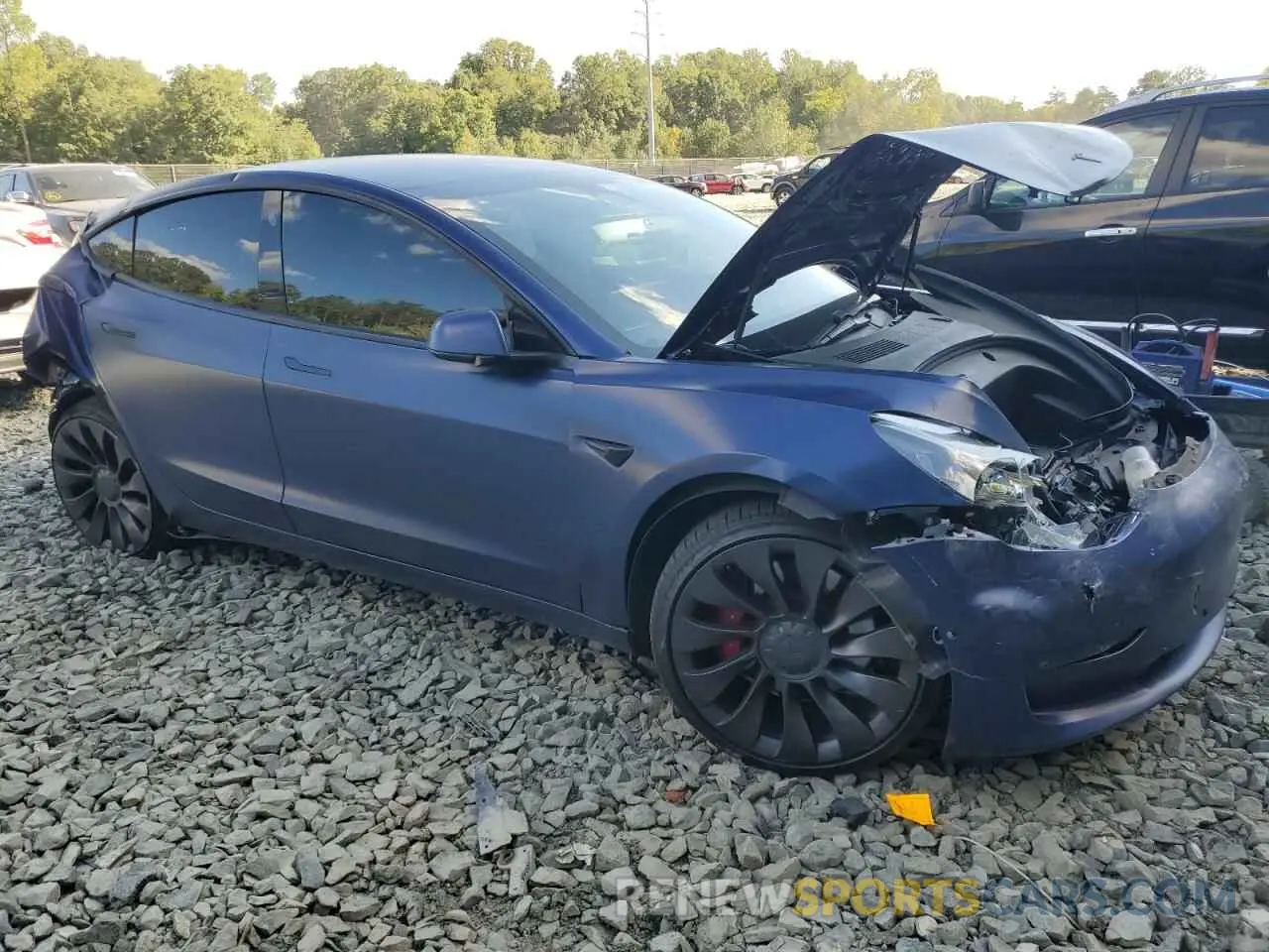 4 Photograph of a damaged car 5YJ3E1ECXMF914139 TESLA MODEL 3 2021