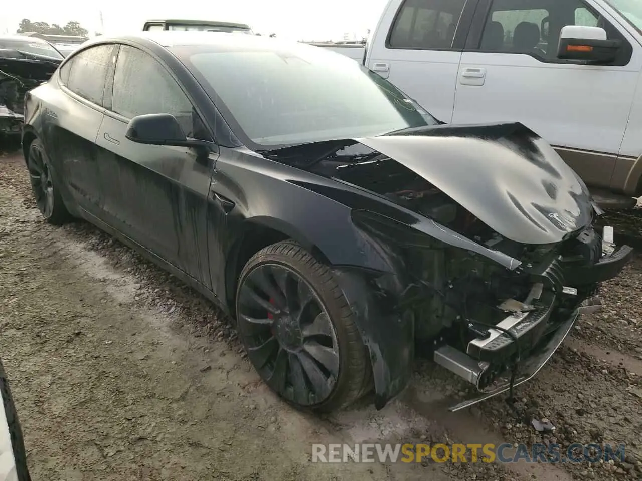 4 Photograph of a damaged car 5YJ3E1ECXMF926338 TESLA MODEL 3 2021