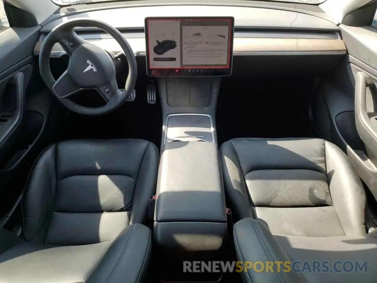8 Photograph of a damaged car 5YJ3E1ECXMF926338 TESLA MODEL 3 2021