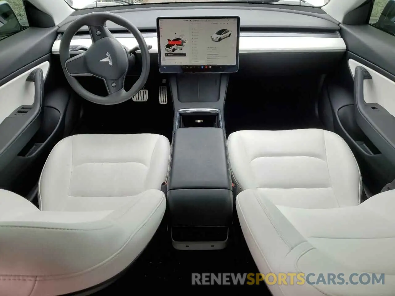 8 Photograph of a damaged car 5YJ3E1ECXMF936349 TESLA MODEL 3 2021