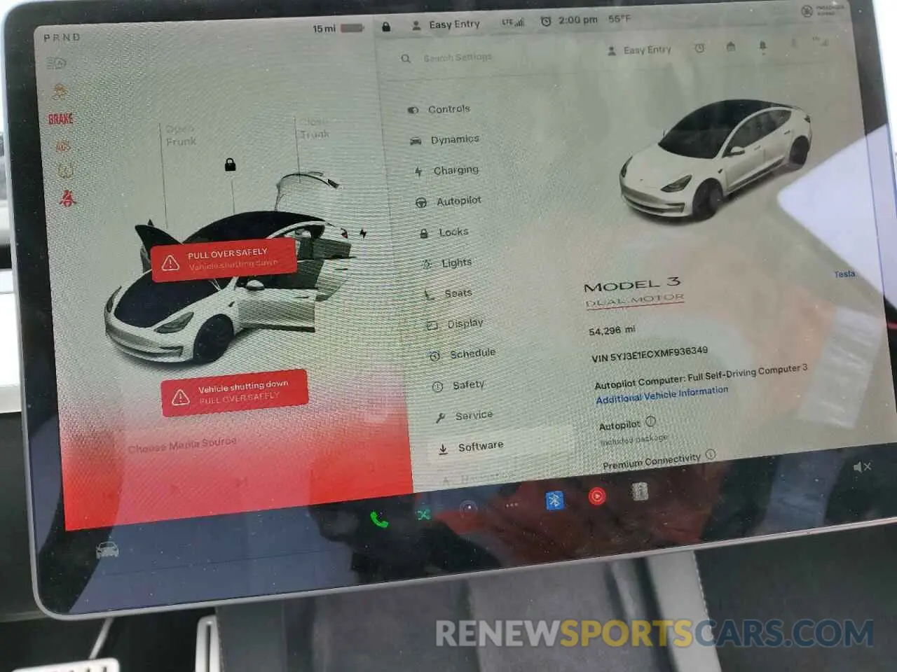 9 Photograph of a damaged car 5YJ3E1ECXMF936349 TESLA MODEL 3 2021