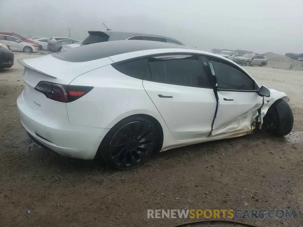3 Photograph of a damaged car 5YJ3E1ECXMF984417 TESLA MODEL 3 2021