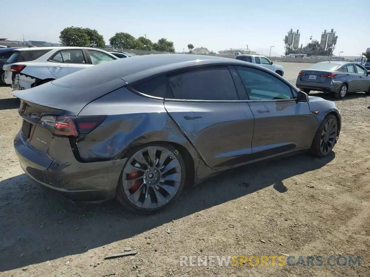 3 Photograph of a damaged car 5YJ3E1ECXMF997085 TESLA MODEL 3 2021