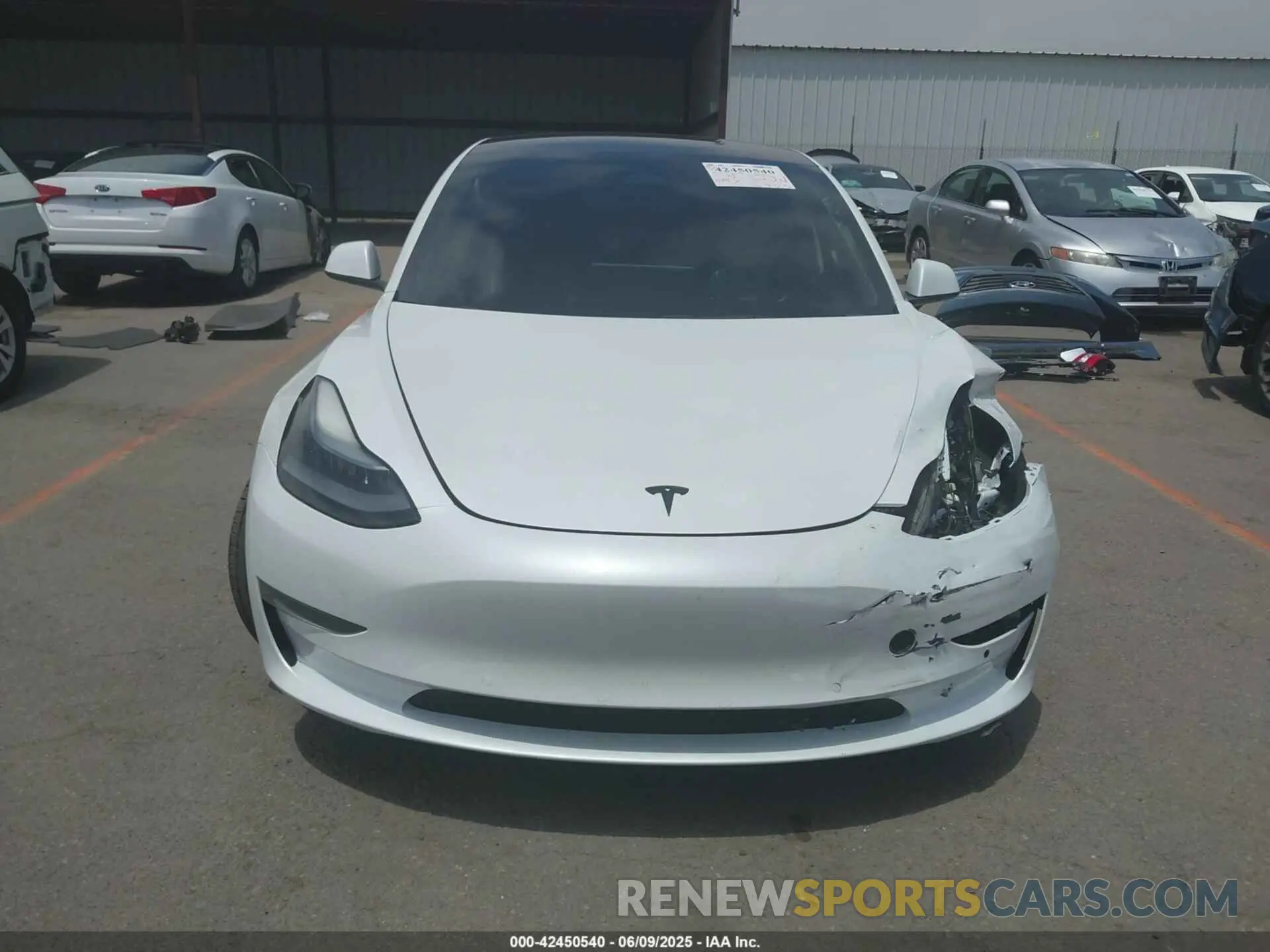 12 Photograph of a damaged car 5YJ3E1EA0NF102851 TESLA MODEL 3 2022