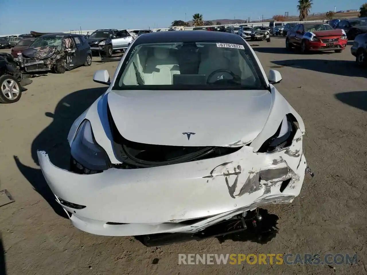 5 Photograph of a damaged car 5YJ3E1EA0NF103210 TESLA MODEL 3 2022