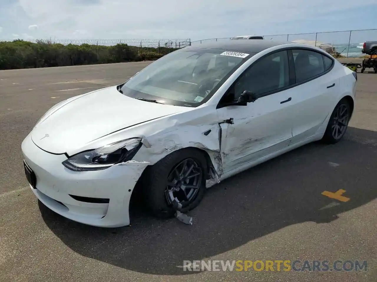 1 Photograph of a damaged car 5YJ3E1EA0NF119665 TESLA MODEL 3 2022