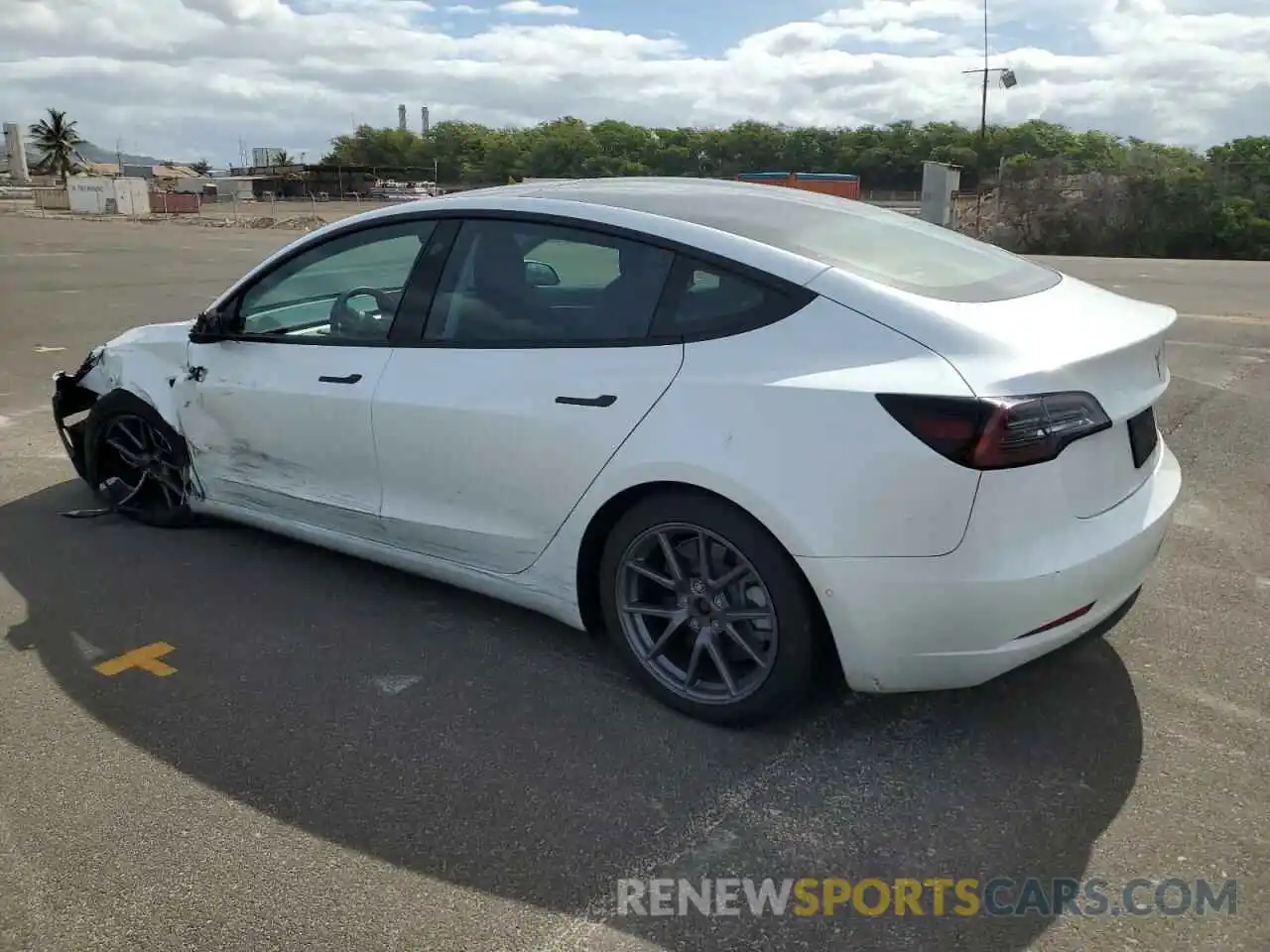 2 Photograph of a damaged car 5YJ3E1EA0NF119665 TESLA MODEL 3 2022