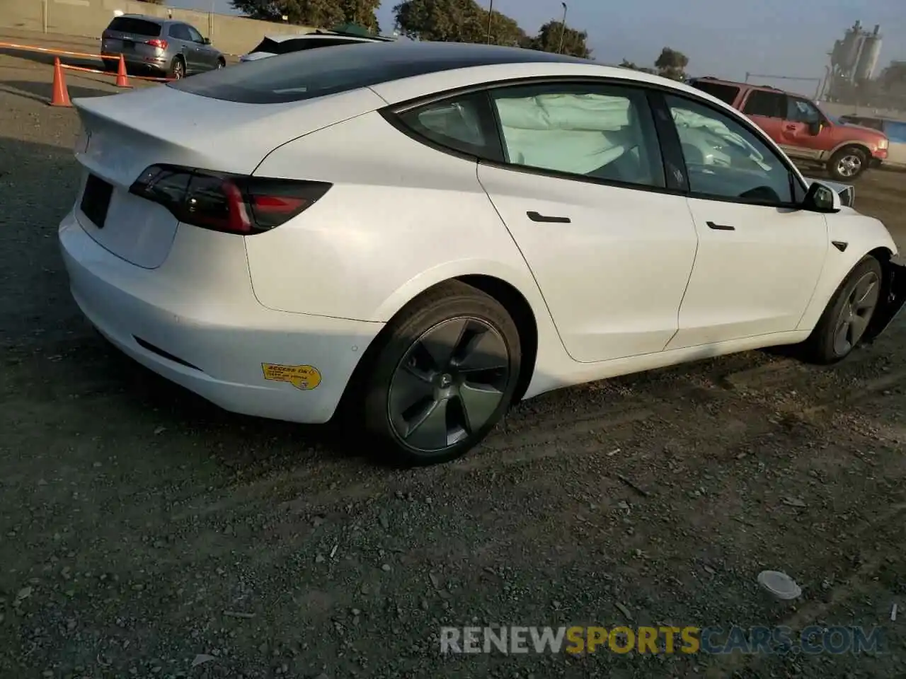 3 Photograph of a damaged car 5YJ3E1EA0NF147997 TESLA MODEL 3 2022