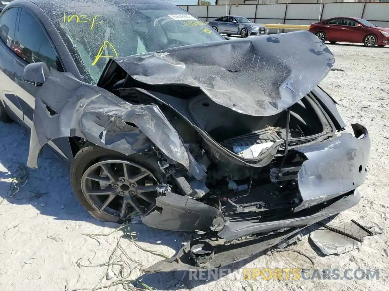 9 Photograph of a damaged car 5YJ3E1EA0NF153282 TESLA MODEL 3 2022