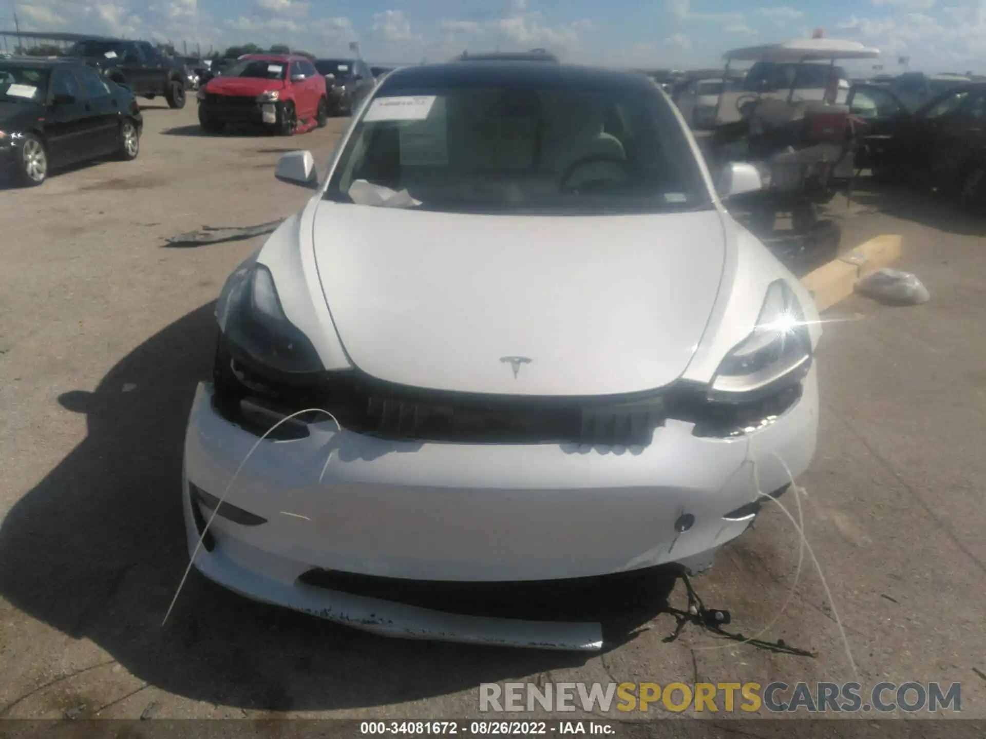 6 Photograph of a damaged car 5YJ3E1EA0NF153444 TESLA MODEL 3 2022