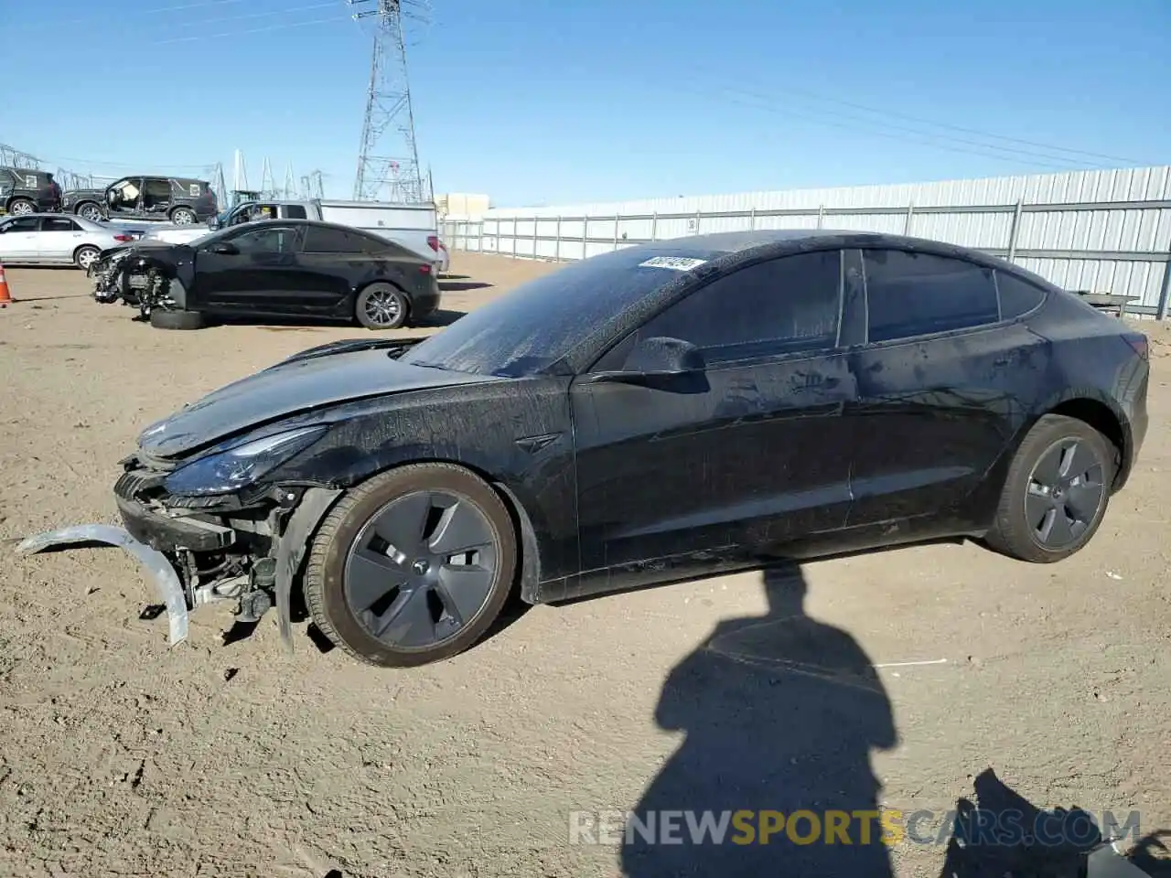 1 Photograph of a damaged car 5YJ3E1EA0NF157252 TESLA MODEL 3 2022