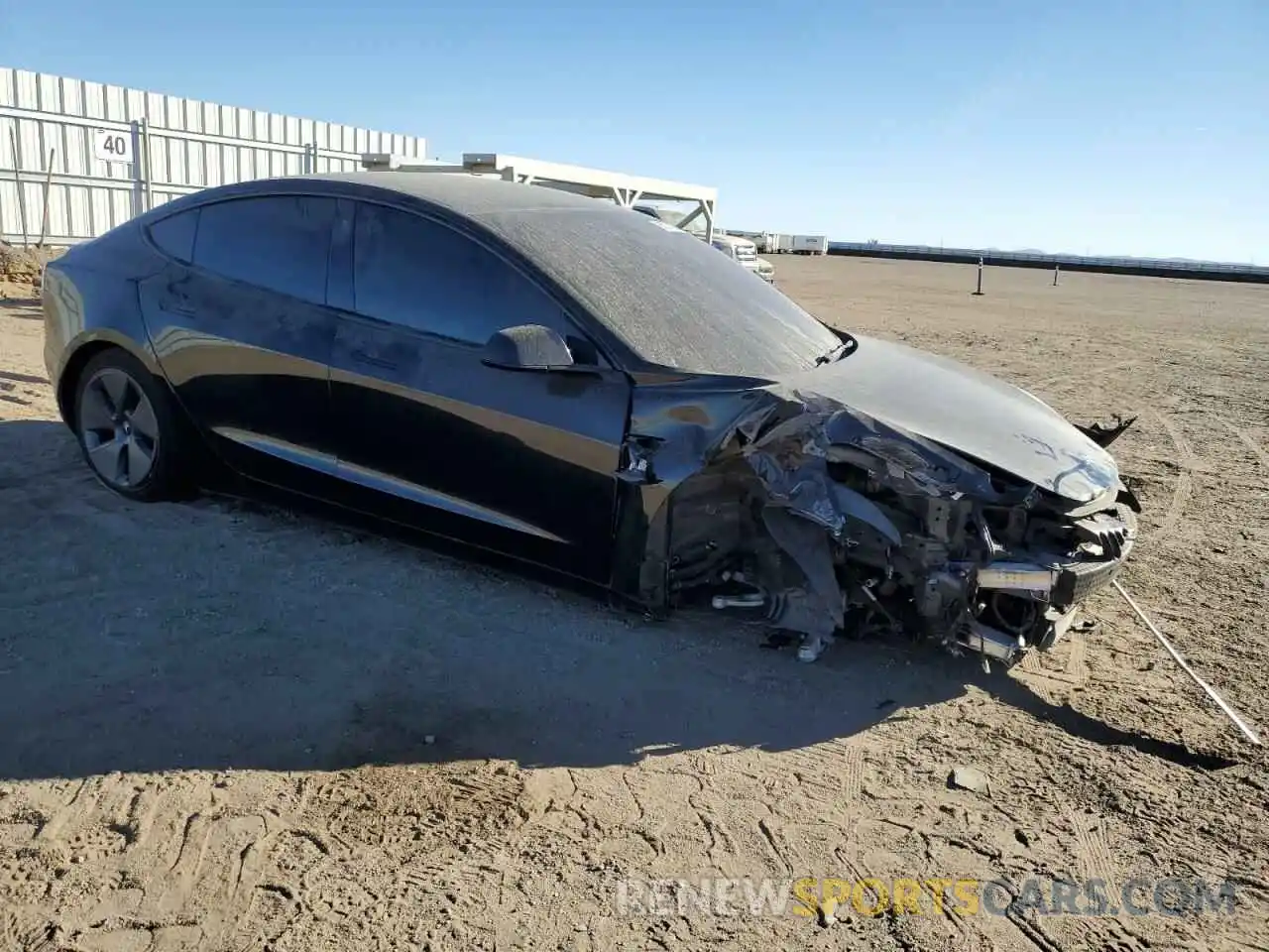 4 Photograph of a damaged car 5YJ3E1EA0NF157252 TESLA MODEL 3 2022