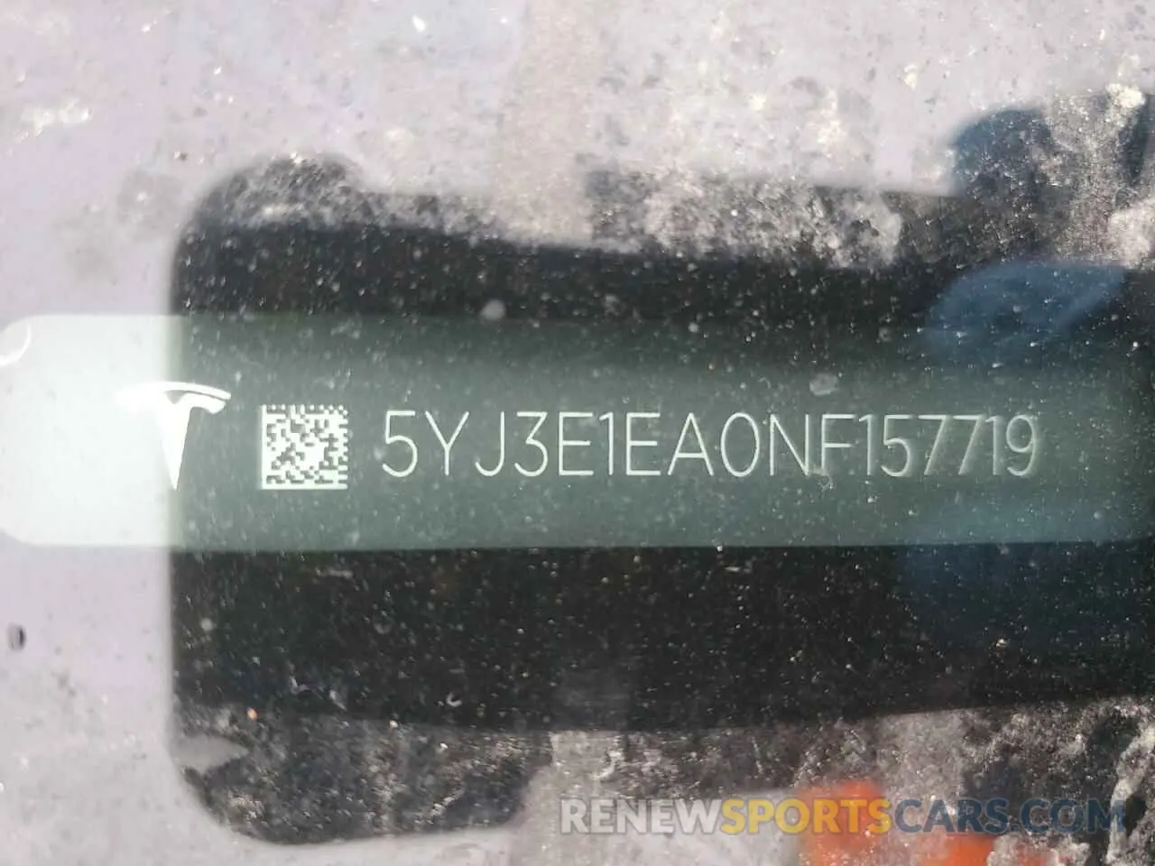 12 Photograph of a damaged car 5YJ3E1EA0NF157719 TESLA MODEL 3 2022